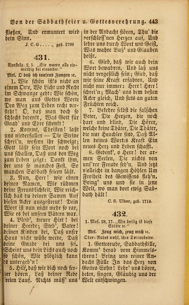 Die Psalmen Davids: nebst einer Sammlung Geistlicher lieder für Oeffentlichen und Privat-Gottesdienst page 445