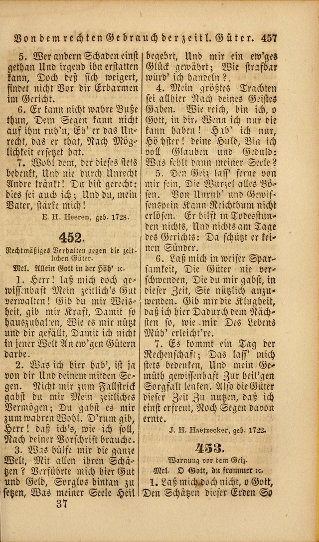 Die Psalmen Davids: nebst einer Sammlung Geistlicher lieder für Oeffentlichen und Privat-Gottesdienst page 459