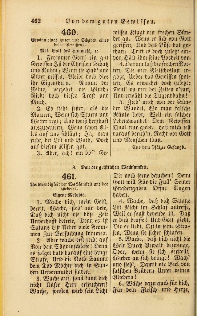 Die Psalmen Davids: nebst einer Sammlung Geistlicher lieder für Oeffentlichen und Privat-Gottesdienst page 464