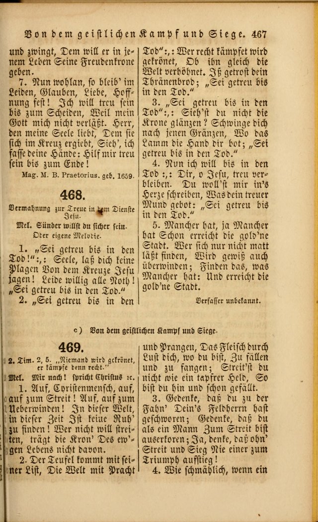 Die Psalmen Davids: nebst einer Sammlung Geistlicher lieder für Oeffentlichen und Privat-Gottesdienst page 469