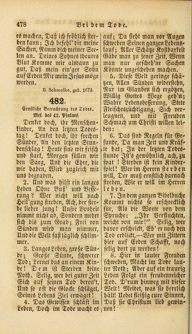 Die Psalmen Davids: nebst einer Sammlung Geistlicher lieder für Oeffentlichen und Privat-Gottesdienst page 480