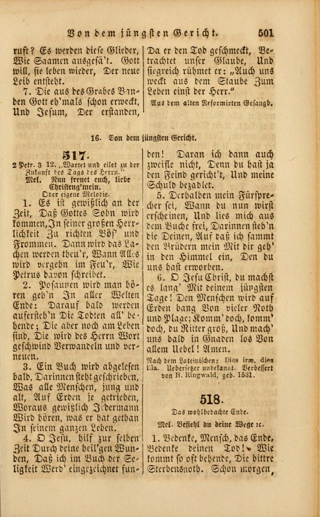 Die Psalmen Davids: nebst einer Sammlung Geistlicher lieder für Oeffentlichen und Privat-Gottesdienst page 503