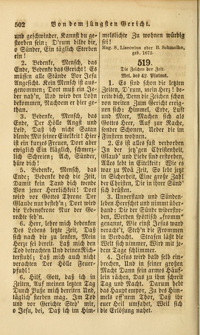 Die Psalmen Davids: nebst einer Sammlung Geistlicher lieder für Oeffentlichen und Privat-Gottesdienst page 504