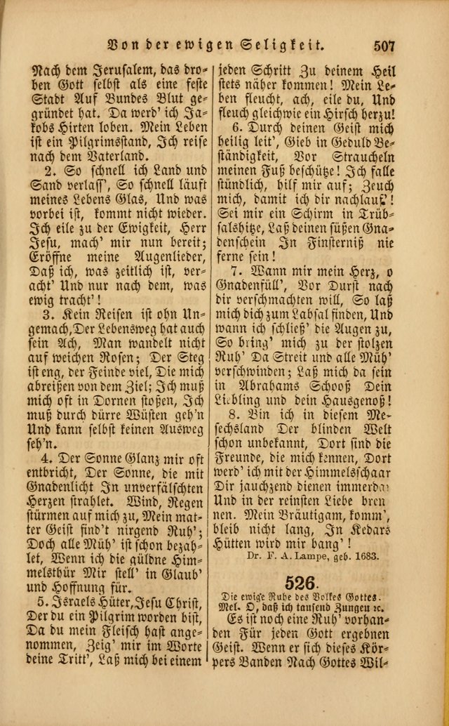 Die Psalmen Davids: nebst einer Sammlung Geistlicher lieder für Oeffentlichen und Privat-Gottesdienst page 509