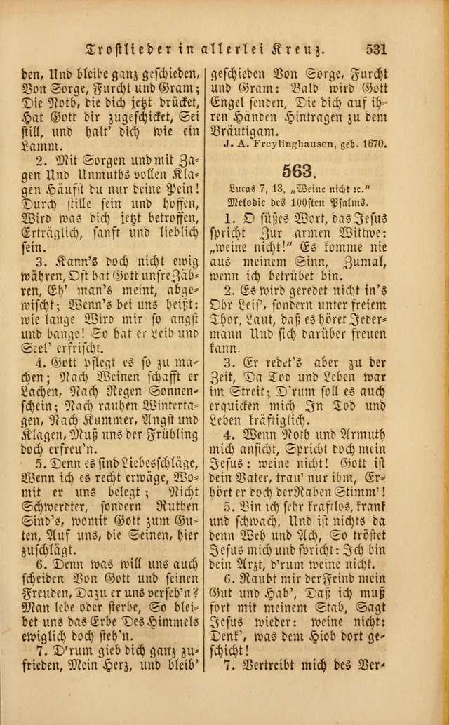 Die Psalmen Davids: nebst einer Sammlung Geistlicher lieder für Oeffentlichen und Privat-Gottesdienst page 533