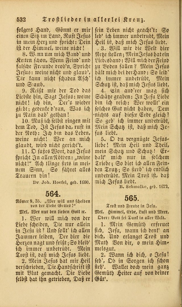 Die Psalmen Davids: nebst einer Sammlung Geistlicher lieder für Oeffentlichen und Privat-Gottesdienst page 534