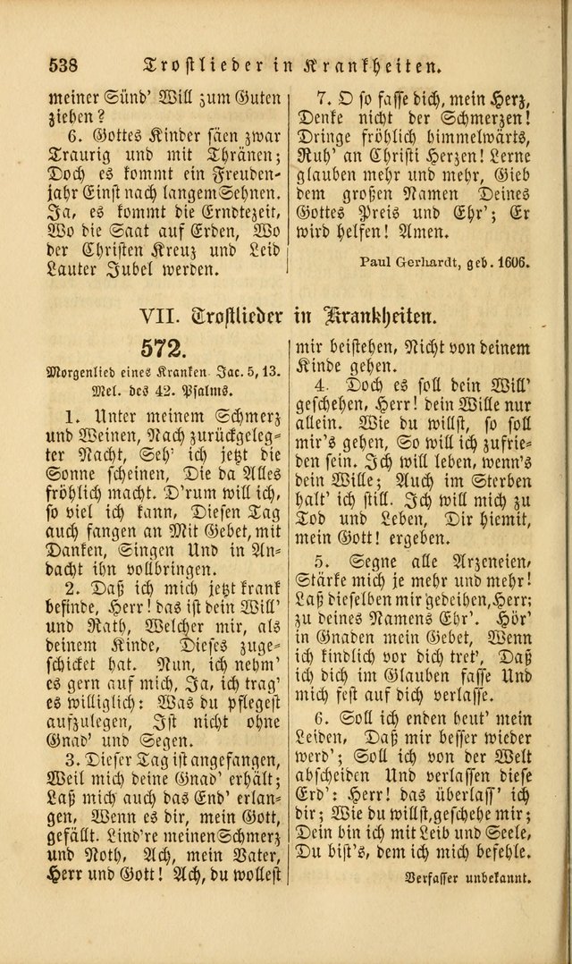 Die Psalmen Davids: nebst einer Sammlung Geistlicher lieder für Oeffentlichen und Privat-Gottesdienst page 540