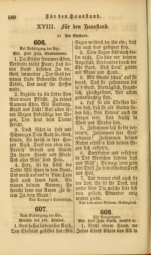 Die Psalmen Davids: nebst einer Sammlung Geistlicher lieder für Oeffentlichen und Privat-Gottesdienst page 562