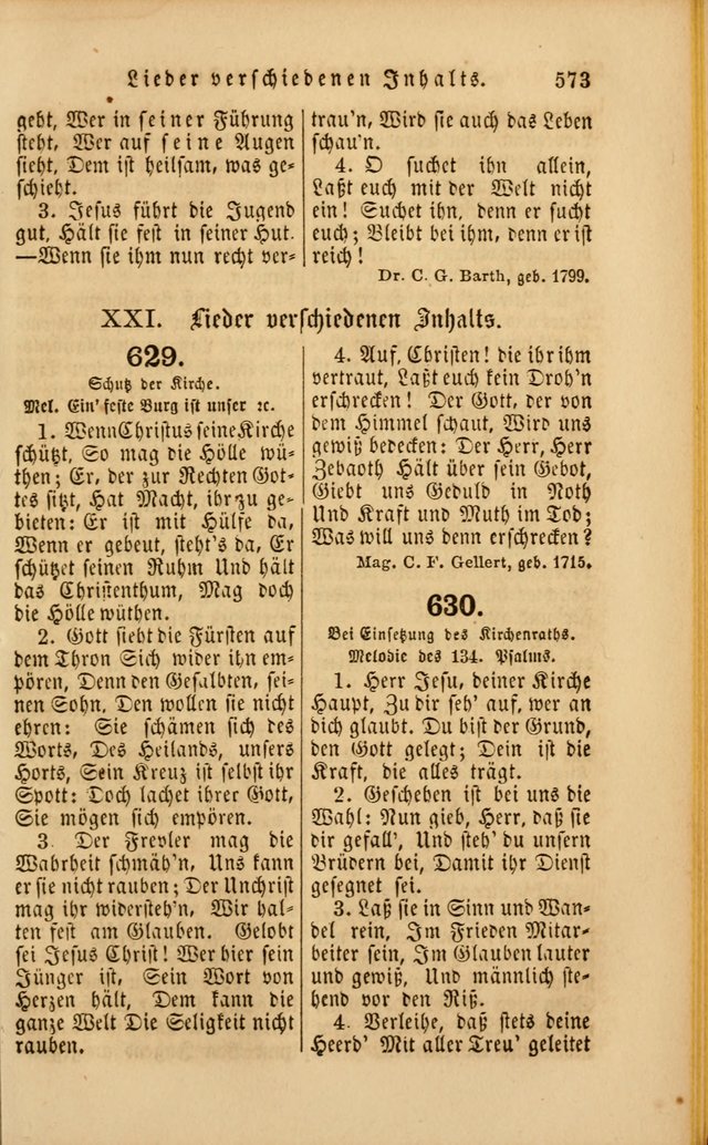 Die Psalmen Davids: nebst einer Sammlung Geistlicher lieder für Oeffentlichen und Privat-Gottesdienst page 575