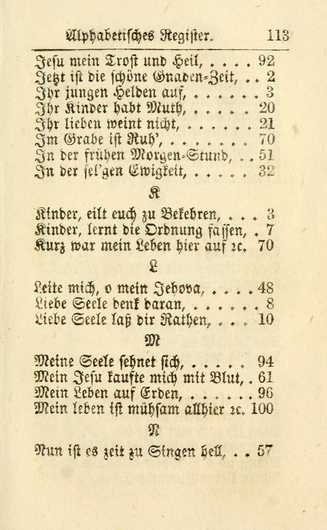 Die kleine Perlen-Samlung : oder Auswahl Geistreicher Lieder, Mehrstenthiels, von manuscripten genommen, zum Dienst, Gebrauch und Auferbauung... (1. Aufl.) page 124