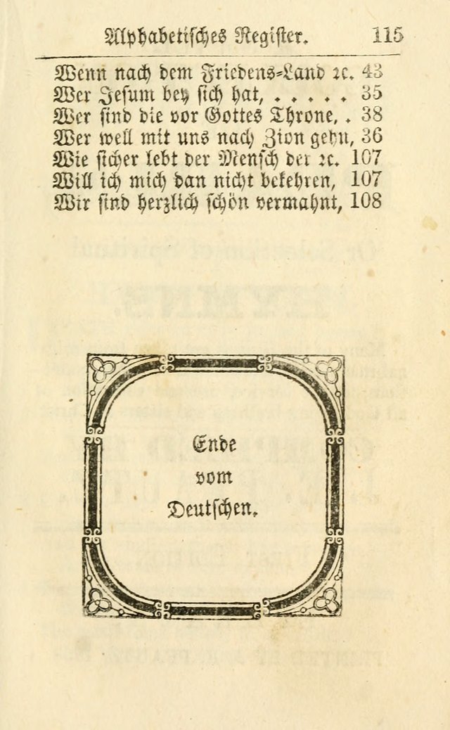 Die kleine Perlen-Samlung : oder Auswahl Geistreicher Lieder, Mehrstenthiels, von manuscripten genommen, zum Dienst, Gebrauch und Auferbauung... (1. Aufl.) page 126