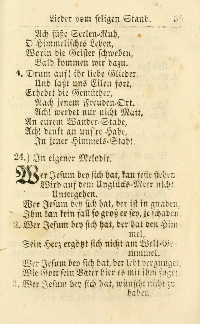 Die kleine Perlen-Samlung : oder Auswahl Geistreicher Lieder, Mehrstenthiels, von manuscripten genommen, zum Dienst, Gebrauch und Auferbauung... (1. Aufl.) page 46