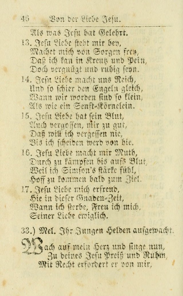 Die kleine Perlen-Samlung : oder Auswahl Geistreicher Lieder, Mehrstenthiels, von manuscripten genommen, zum Dienst, Gebrauch und Auferbauung... (1. Aufl.) page 57