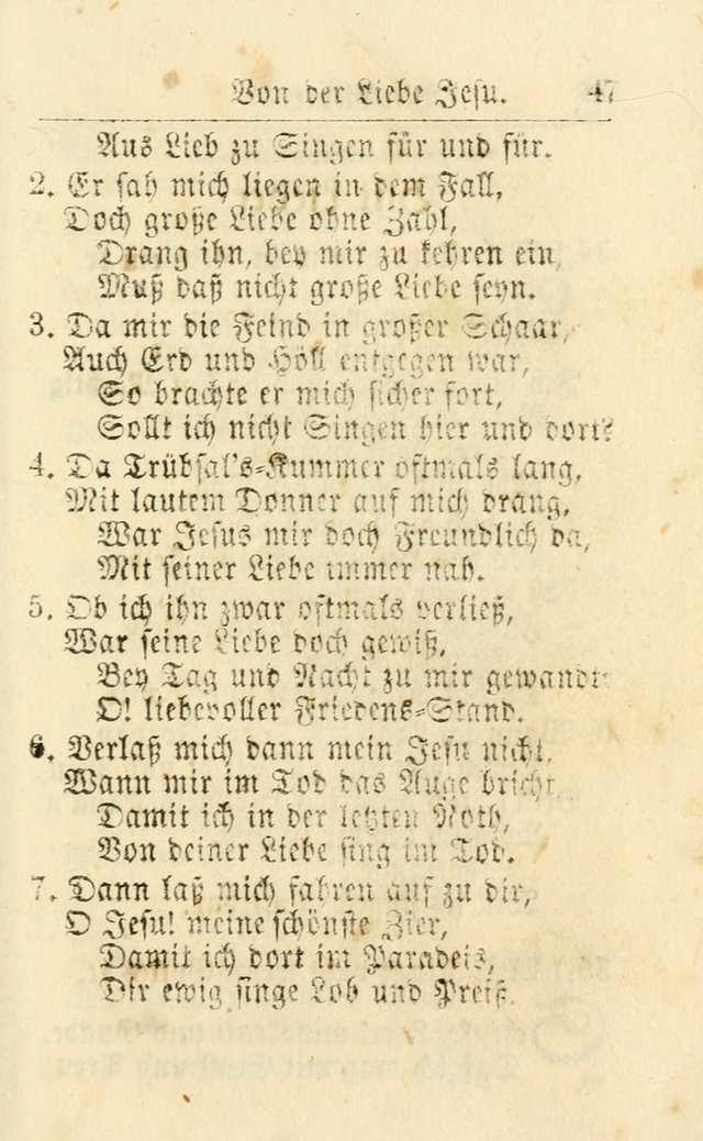 Die kleine Perlen-Samlung : oder Auswahl Geistreicher Lieder, Mehrstenthiels, von manuscripten genommen, zum Dienst, Gebrauch und Auferbauung... (1. Aufl.) page 58