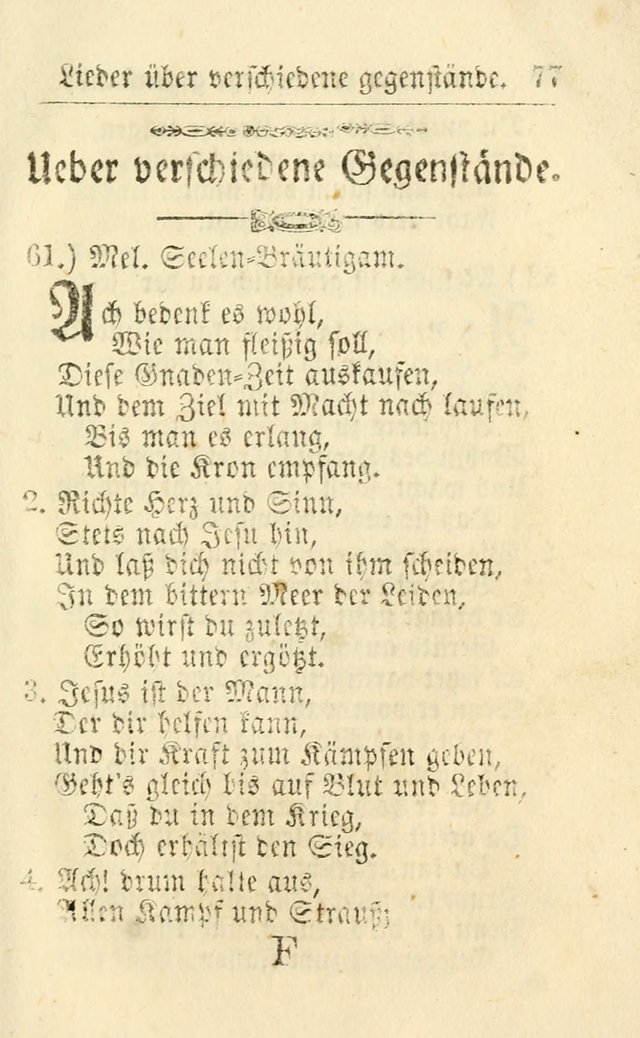 Die kleine Perlen-Samlung : oder Auswahl Geistreicher Lieder, Mehrstenthiels, von manuscripten genommen, zum Dienst, Gebrauch und Auferbauung... (1. Aufl.) page 88