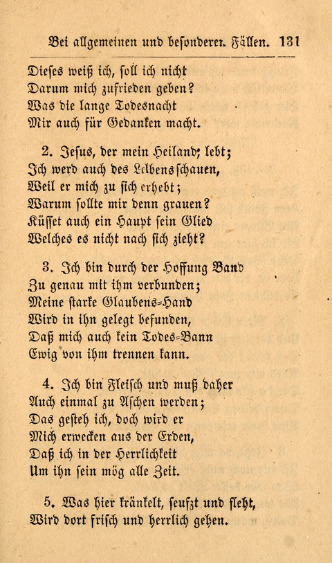 Der Sänger am Grabe: Eine Auswahl Lieder zum Gebrauch bei Leichen-Begängnissen, wie auch Trost-Lieder für Solche, die um geliebte Todte trauern page 127