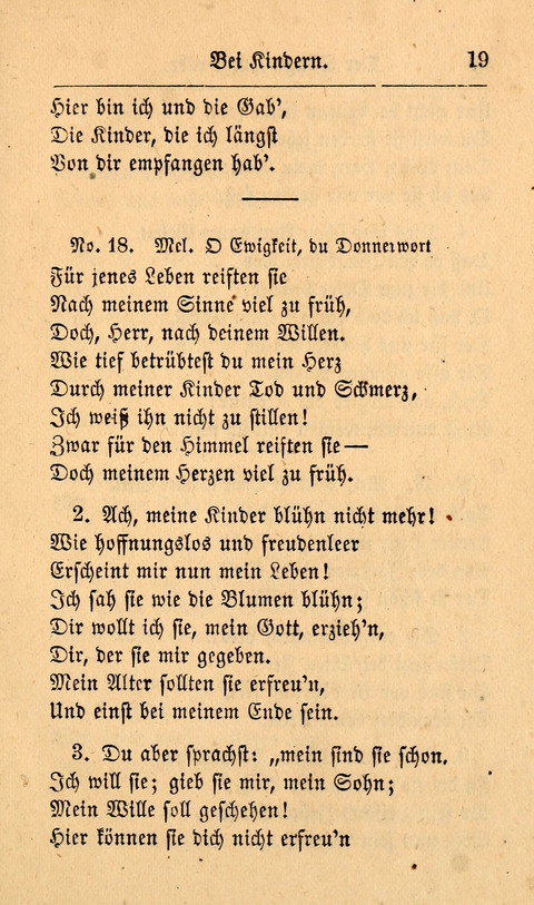 Der Sänger am Grabe: Eine Auswahl Lieder zum Gebrauch bei Leichen-Begängnissen, wie auch Trost-Lieder für Solche, die um geliebte Todte trauern page 15