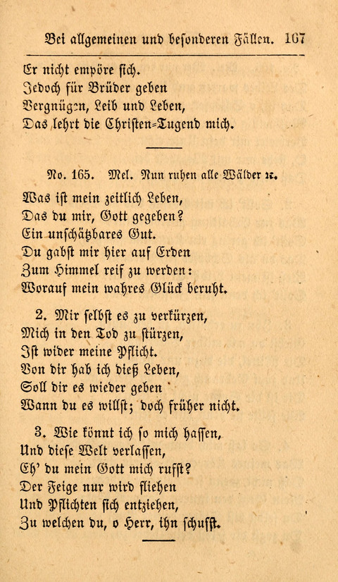 Der Sänger am Grabe: Eine Auswahl Lieder zum Gebrauch bei Leichen-Begängnissen, wie auch Trost-Lieder für Solche, die um geliebte Todte trauern page 163