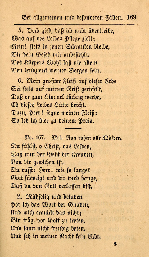 Der Sänger am Grabe: Eine Auswahl Lieder zum Gebrauch bei Leichen-Begängnissen, wie auch Trost-Lieder für Solche, die um geliebte Todte trauern page 165