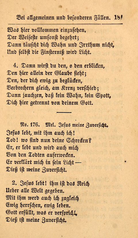 Der Sänger am Grabe: Eine Auswahl Lieder zum Gebrauch bei Leichen-Begängnissen, wie auch Trost-Lieder für Solche, die um geliebte Todte trauern page 177