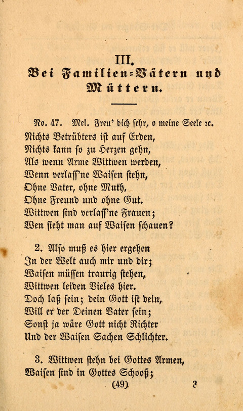 Der Sänger am Grabe: Eine Auswahl Lieder zum Gebrauch bei Leichen-Begängnissen, wie auch Trost-Lieder für Solche, die um geliebte Todte trauern page 45