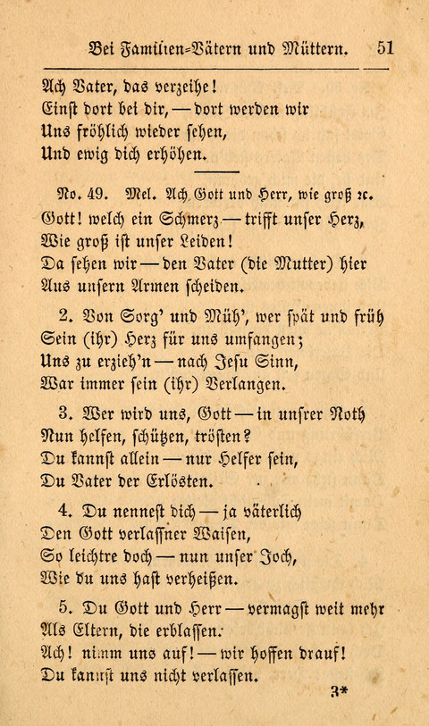 Der Sänger am Grabe: Eine Auswahl Lieder zum Gebrauch bei Leichen-Begängnissen, wie auch Trost-Lieder für Solche, die um geliebte Todte trauern page 47