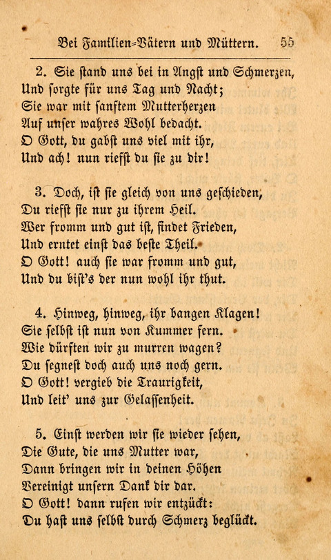 Der Sänger am Grabe: Eine Auswahl Lieder zum Gebrauch bei Leichen-Begängnissen, wie auch Trost-Lieder für Solche, die um geliebte Todte trauern page 51