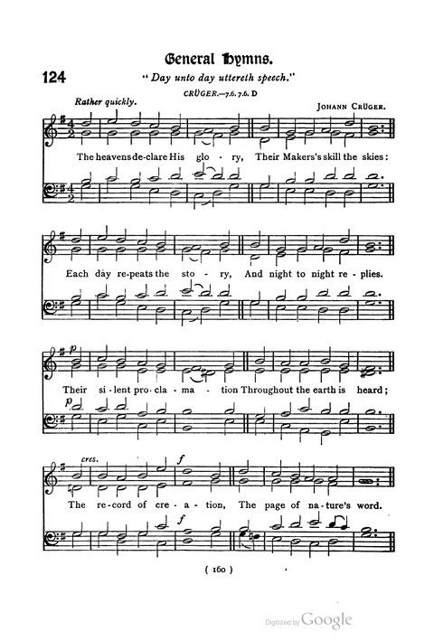 The Day School Hymn Book: with tunes (New and enlarged edition) page 160