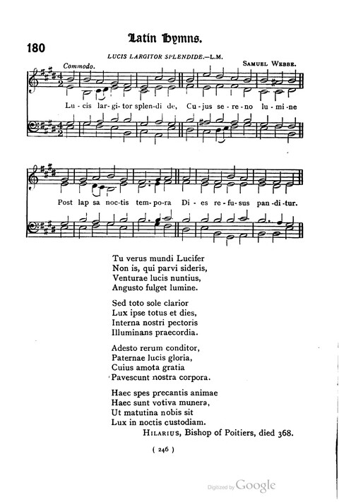 The Day School Hymn Book: with tunes (New and enlarged edition) page 246