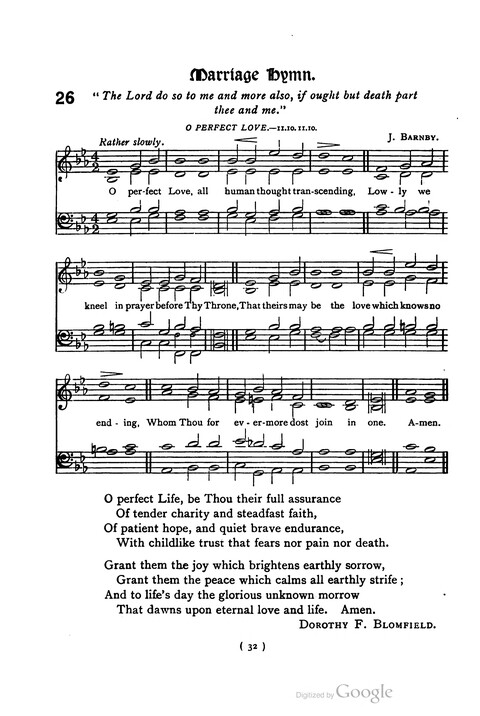 The Day School Hymn Book: with tunes (New and enlarged edition) page 32