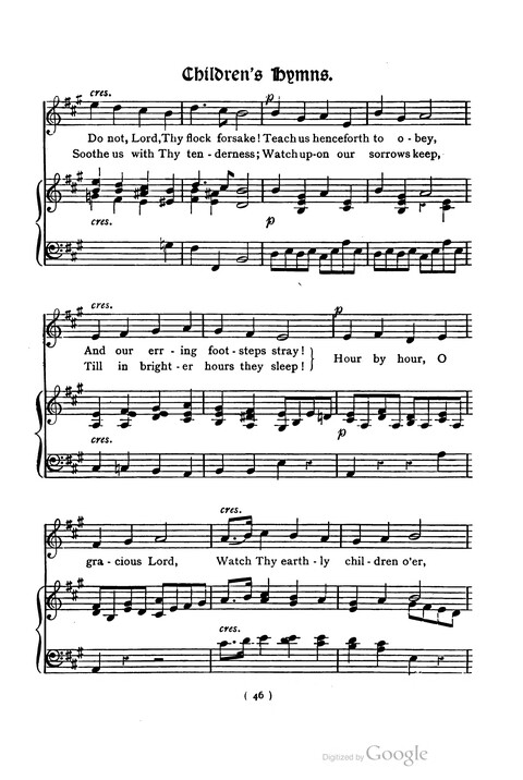 The Day School Hymn Book: with tunes (New and enlarged edition) page 46