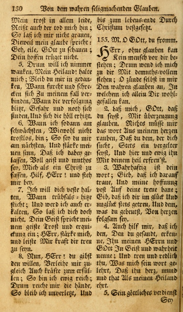 Das Geistliche Saitenspiel: oder, Eine Sammlung auserlesener, erbaulicher, geistreicher Lieder zum Gebrauch aller Gottliebenden Seelen, insonderheit für dei Gemeinen der Evangelischen... (1st Aufl.) page 130