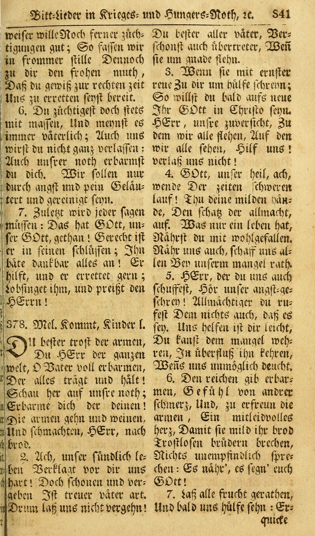 Das Geistliche Saitenspiel: oder, Eine Sammlung auserlesener, erbaulicher, geistreicher Lieder zum Gebrauch aller Gottliebenden Seelen, insonderheit für dei Gemeinen der Evangelischen... (1st Aufl.) page 341