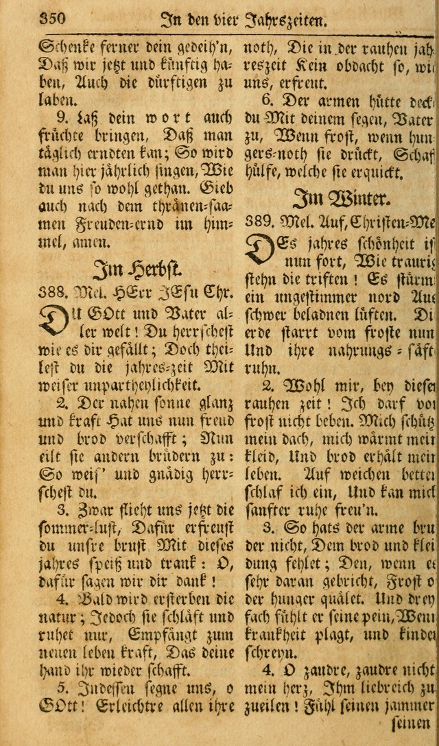 Das Geistliche Saitenspiel: oder, Eine Sammlung auserlesener, erbaulicher, geistreicher Lieder zum Gebrauch aller Gottliebenden Seelen, insonderheit für dei Gemeinen der Evangelischen... (1st Aufl.) page 350