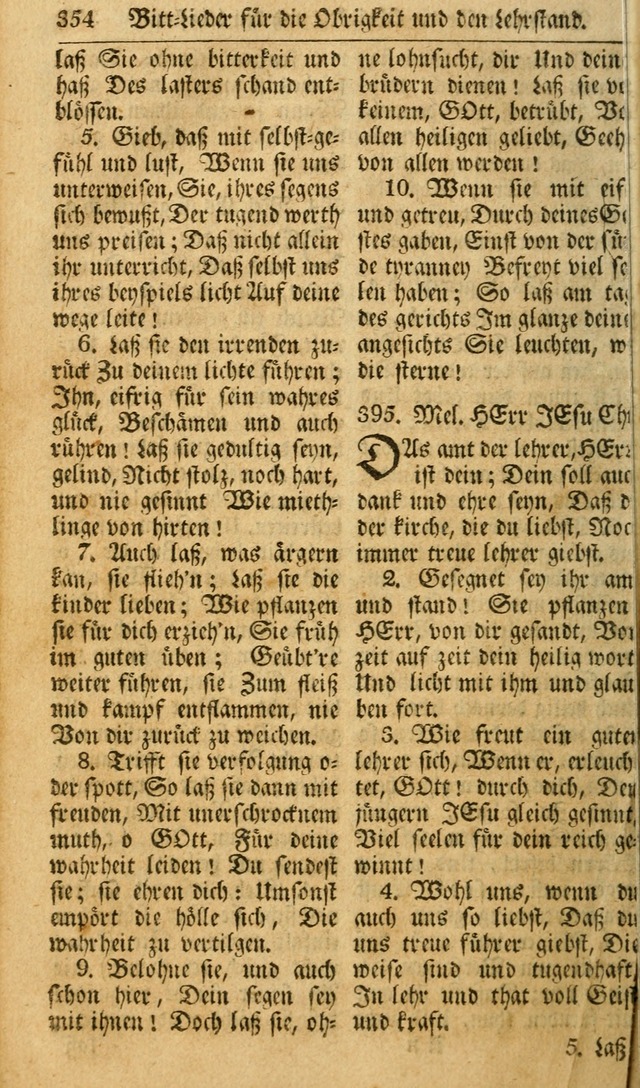 Das Geistliche Saitenspiel: oder, Eine Sammlung auserlesener, erbaulicher, geistreicher Lieder zum Gebrauch aller Gottliebenden Seelen, insonderheit für dei Gemeinen der Evangelischen... (1st Aufl.) page 354