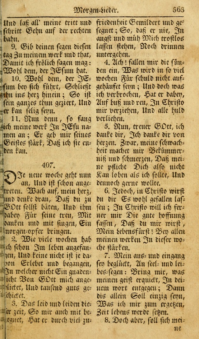 Das Geistliche Saitenspiel: oder, Eine Sammlung auserlesener, erbaulicher, geistreicher Lieder zum Gebrauch aller Gottliebenden Seelen, insonderheit für dei Gemeinen der Evangelischen... (1st Aufl.) page 363