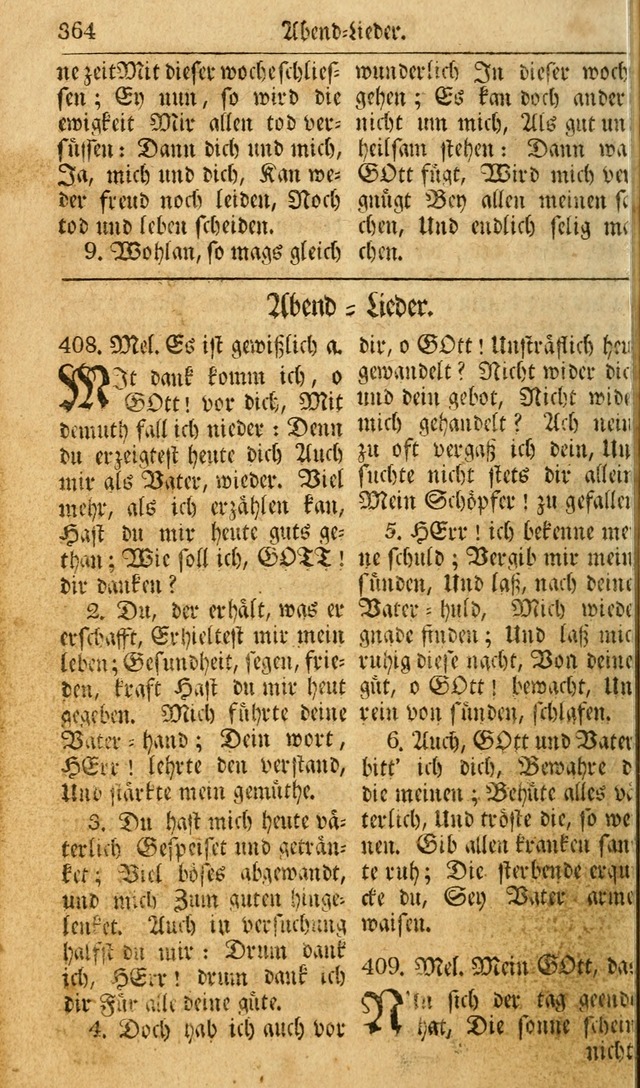 Das Geistliche Saitenspiel: oder, Eine Sammlung auserlesener, erbaulicher, geistreicher Lieder zum Gebrauch aller Gottliebenden Seelen, insonderheit für dei Gemeinen der Evangelischen... (1st Aufl.) page 364