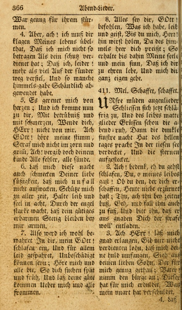 Das Geistliche Saitenspiel: oder, Eine Sammlung auserlesener, erbaulicher, geistreicher Lieder zum Gebrauch aller Gottliebenden Seelen, insonderheit für dei Gemeinen der Evangelischen... (1st Aufl.) page 366