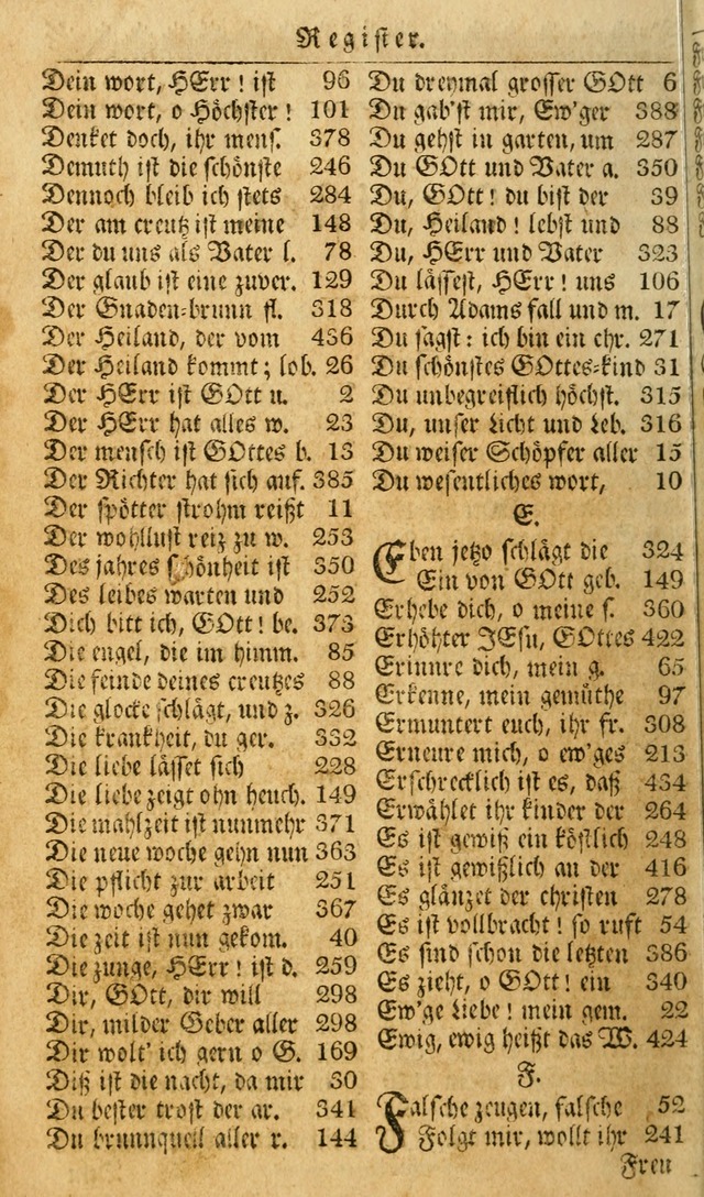 Das Geistliche Saitenspiel: oder, Eine Sammlung auserlesener, erbaulicher, geistreicher Lieder zum Gebrauch aller Gottliebenden Seelen, insonderheit für dei Gemeinen der Evangelischen... (1st Aufl.) page 438