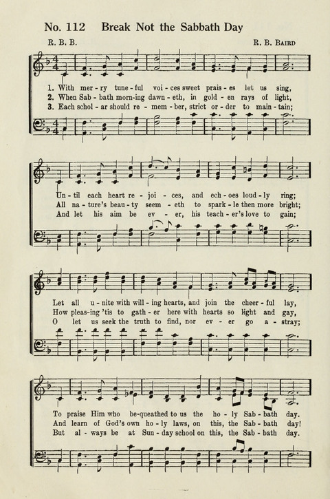 Deseret Sunday School Songs page 112