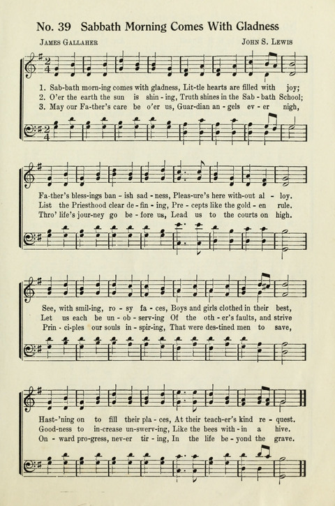 Deseret Sunday School Songs page 39