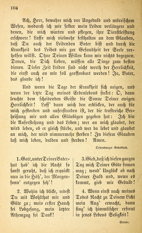 Des "Heils Vollendung": eine Sammlung von Sterbe-, Begräbniß- und Trostliedern für evangelische Christen page 104