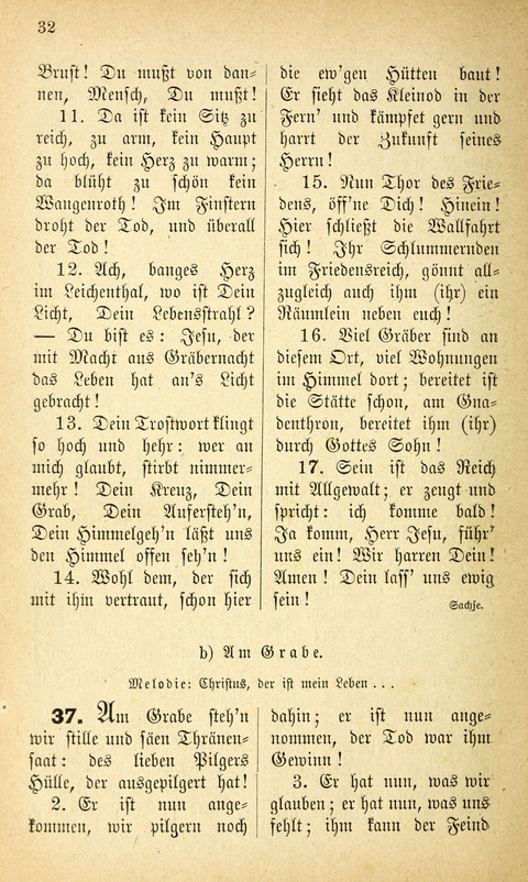 Des "Heils Vollendung": eine Sammlung von Sterbe-, Begräbniß- und Trostliedern für evangelische Christen page 32