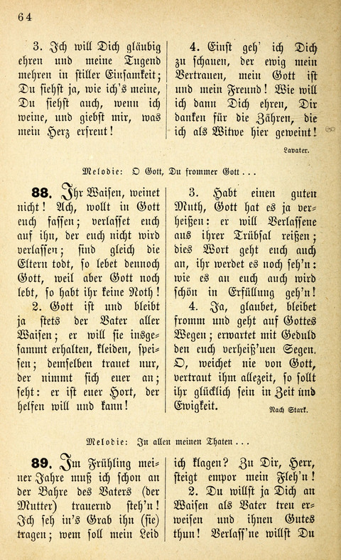 Des "Heils Vollendung": eine Sammlung von Sterbe-, Begräbniß- und Trostliedern für evangelische Christen page 64