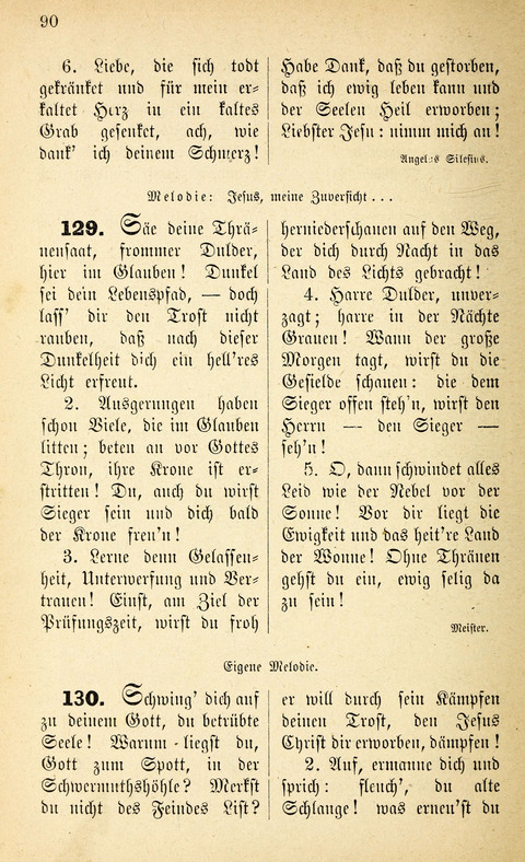 Des "Heils Vollendung": eine Sammlung von Sterbe-, Begräbniß- und Trostliedern für evangelische Christen page 90