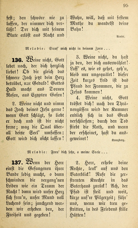 Des "Heils Vollendung": eine Sammlung von Sterbe-, Begräbniß- und Trostliedern für evangelische Christen page 95