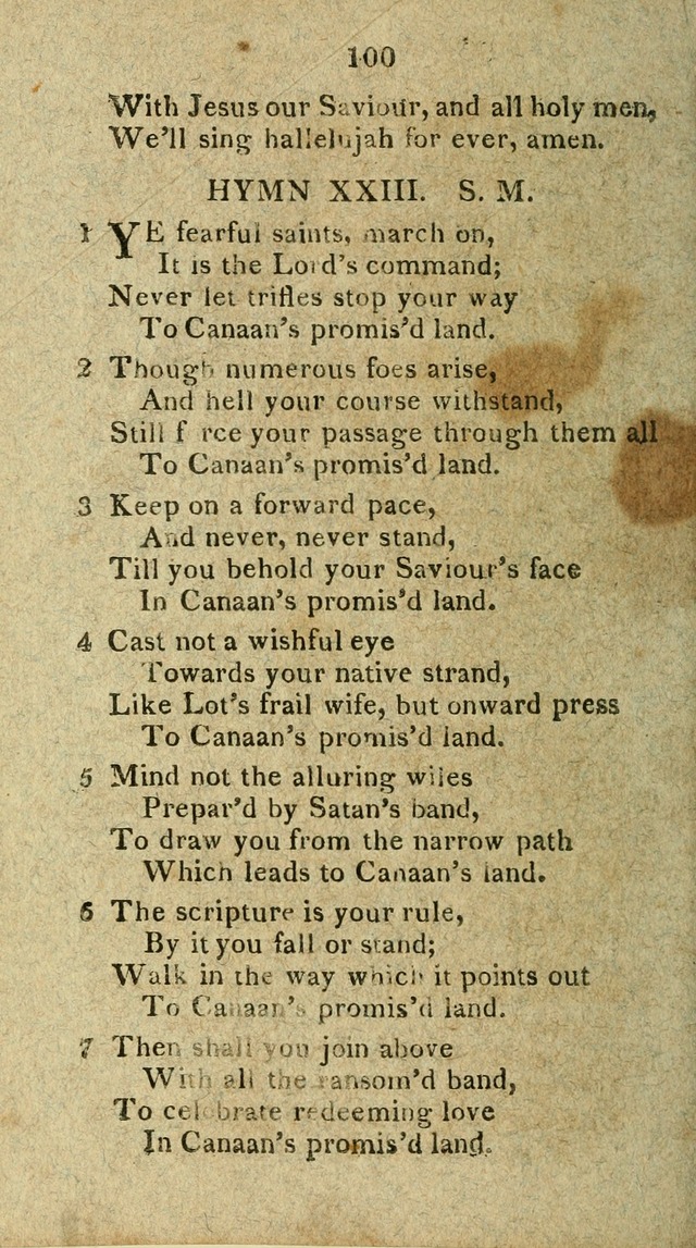 The Discipline of the United Freewill Baptist Church: together with hymns and spiritual songs, for the use of its members page 100