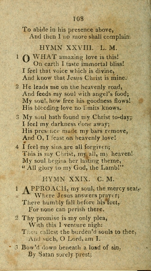 The Discipline of the United Freewill Baptist Church: together with hymns and spiritual songs, for the use of its members page 108