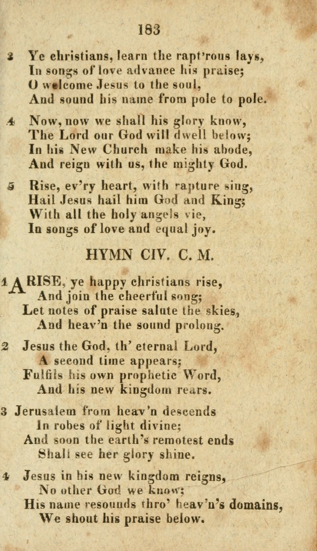 The Discipline of the United Freewill Baptist Church: together with hymns and spiritual songs, for the use of its members page 185