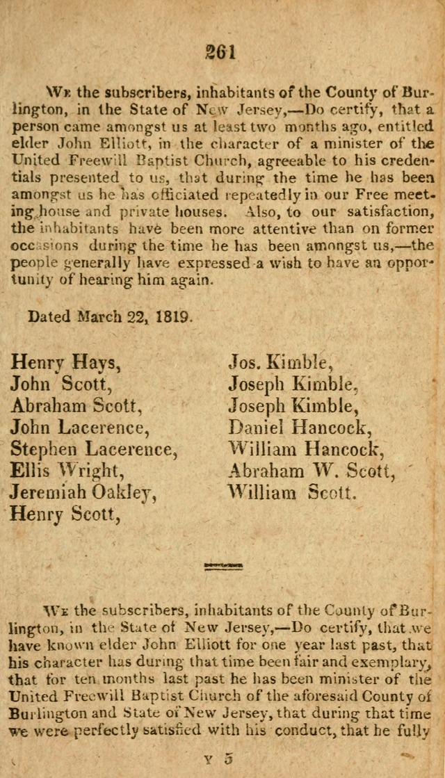 The Discipline of the United Freewill Baptist Church: together with hymns and spiritual songs, for the use of its members page 265